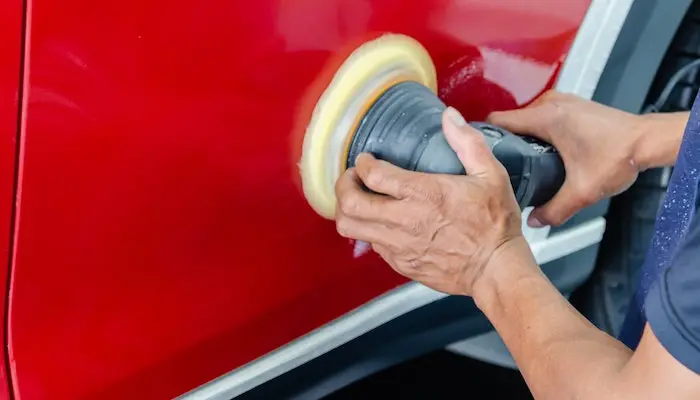 paint correction on car