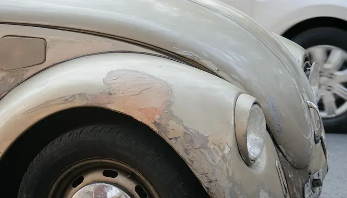 paint correction on car