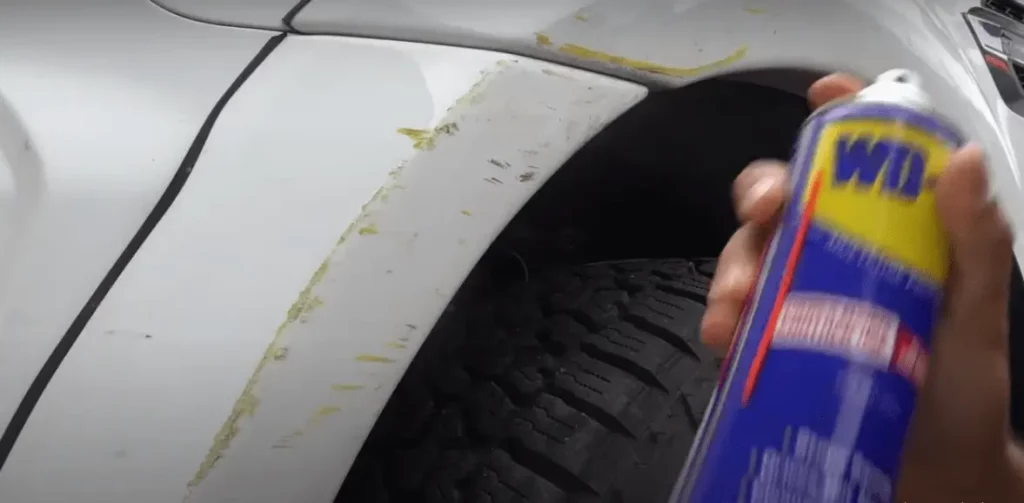 WD-40 on car paint